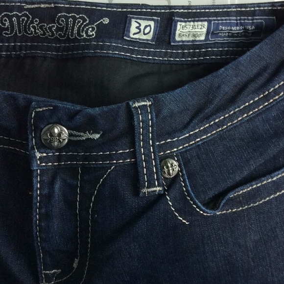Miss Me Embellished Easy Boot Jeans 30 #JE5731E2R - Picture 7 of 8